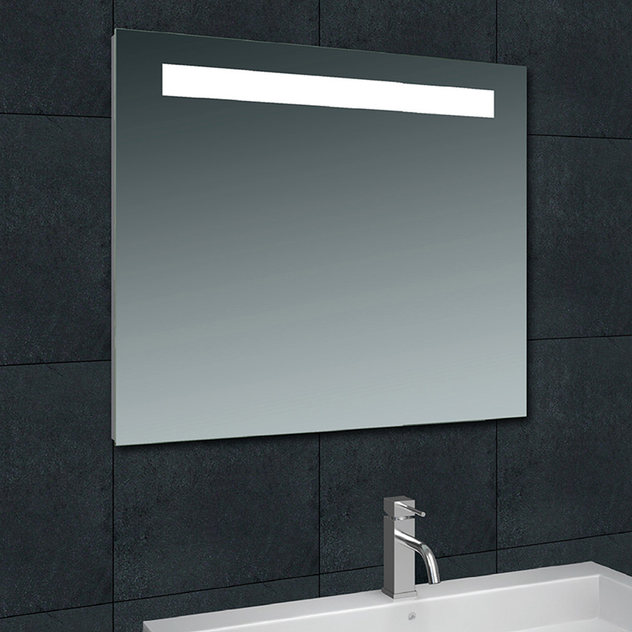 Wiesbaden Tigris Spiegel Vierkant 80x80cm - Led